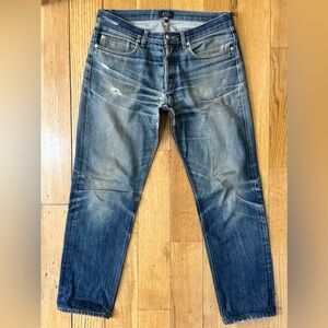 APC Selvedge New Standard Denim Jeans 31 Great fades broken in torn ripped